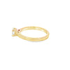 Anillo solitario en oro amarillo de 14K con diamante de 0.35 ct
