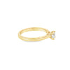 Anillo solitario en oro amarillo de 14K con diamante de 0.35 ct