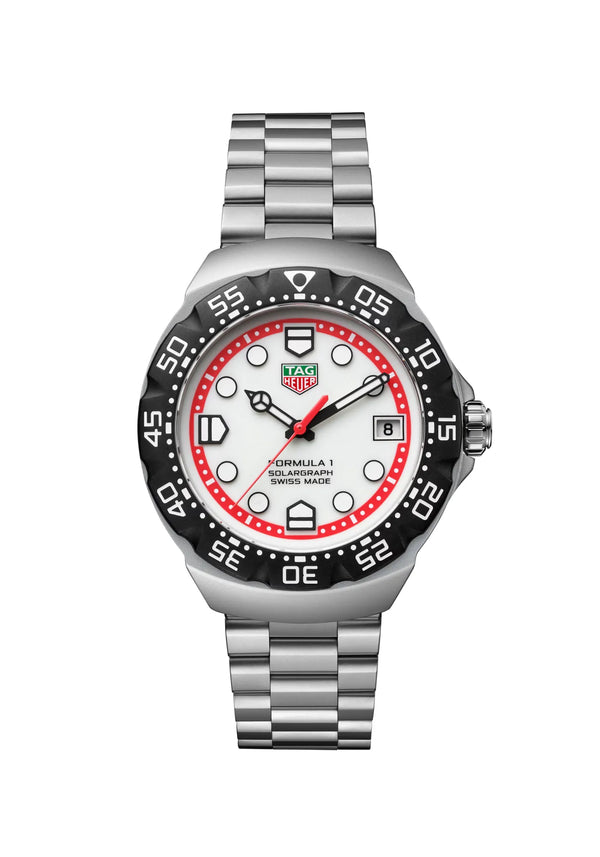 Reloj TAG Heuer Formula 1 en acero de 38MM movimiento de cuarzo, esfera blanca
