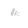 Aretes en oro blanco de 14K con 0.50 ct en diamantes y 1.84 ct en piedras centrales