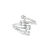 Anillo para dama en oro blanco de 18K con 0.66 ct en diamantes