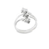 Anillo para dama en oro blanco de 18K con 0.81 ct de diamantes