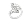 Anillo para dama en oro blanco de 18K con 1.28 ct de diamantes