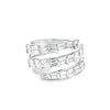 Anillo para dama en oro blanco de 18K con 1.93 ct en diamantes
