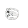 Anillo para dama en oro blanco de 18K con 1.93 ct en diamantes