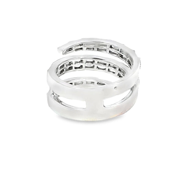 Anillo para dama en oro blanco de 18K con 1.93 ct en diamantes