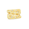 Anillo para dama en oro amarillo de 14K con 0.37 ct de diamantes