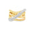 Anillo para dama en oro amarillo de 14K con 0.73 ct de diamantes