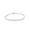 Brazalete en oro blanco de 18K con 1.15 ct en diamantes