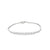 Brazalete en oro blanco de 18K con 1.15 ct en diamantes