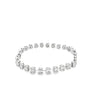 Brazalete en oro blanco de 18K con 2.66 ct de diamantes