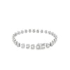 Brazalete en oro blanco de 18K con 2.66 ct de diamantes