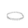 Brazalete en oro blanco de 18K con 2.66 ct de diamantes