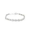 Brazalete en oro blanco de 14K con 2.31 ct de diamantes