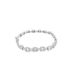 Brazalete en oro blanco de 14K con 2.31 ct de diamantes