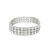 Brazalete en oro blanco de 18K con 12 ct de diamantes