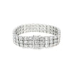 Brazalete en oro blanco de 18K con 12 ct de diamantes