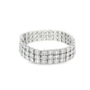 Brazalete en oro blanco de 18K con 12 ct de diamantes