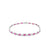 Brazalete en oro blanco de 14K con 2.37 ct de diamantes y rubíes