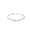 Brazalete en oro blanco de 14K con 0.97 ct en diamantes