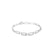 Brazalete en oro blanco de 14K con 0.97 ct en diamantes