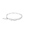 Brazalete en oro blanco de 14K con 0.97 ct en diamantes