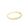 Brazalete en oro amarillo de 14K con 1.60 ct de diamantes