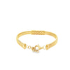 Brazalete en oro amarillo de 14K con 0.32 ct en diamantes