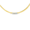 Gargantilla en oro amarillo de 14K con 0.32 ct de diamantes
