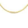 Gargantilla en oro amarillo de 14K con 0.32 ct de diamantes