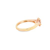 Anillo solitario en oro amarillo de 14K con diamante ovalado de 0.50 ct
