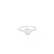 Anillo solitario en oro blanco de 14K con diamante entre 0.20 y 0.37 ct