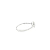 Anillo solitario en oro blanco de 14K con diamante en corte pera entre 0.27 y 0.43 ct