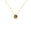 Dije con cadena en oro amarillo de 14K con 0.21 ct en diamante H VS1