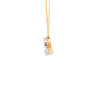 Dije con cadena en oro amarillo de 14K con 0.51 ct