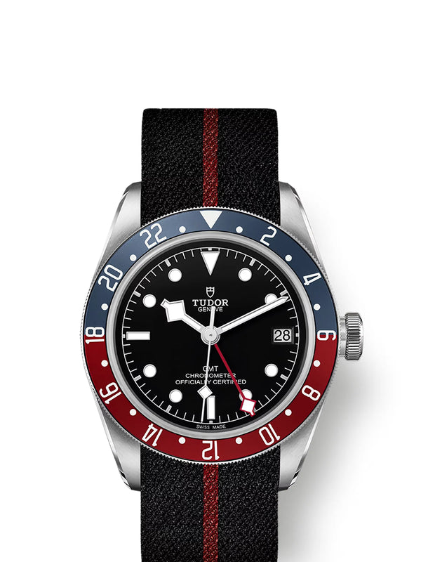 Reloj Tudor Black Bay Automático GMT de 41 mm en Acero Inoxidable con Correa de Tela