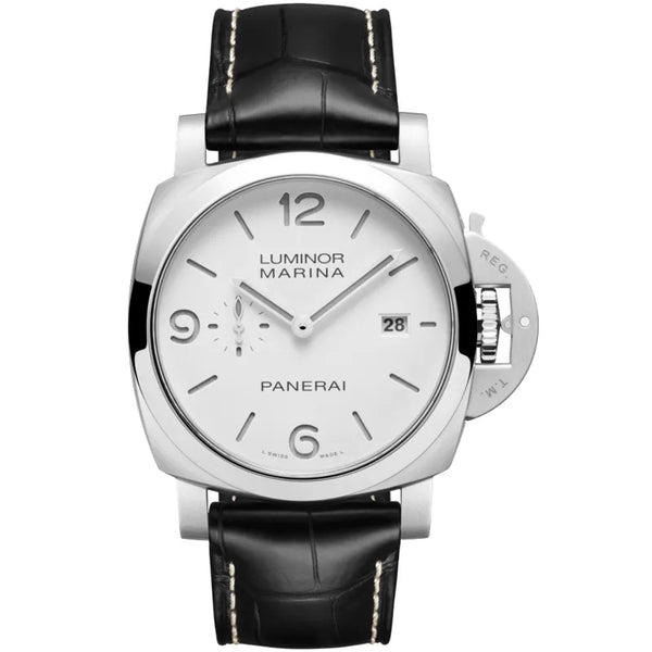 Reloj Panerai Luminor de acero automático de 44 mm en blanco