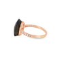 Anillo de oro de 14K para dama con diamante de 0.09 ct, diseño refinado