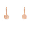Aretes femeninos en oro de 14K con diamantes de 0.07 ct, brillo sutil
