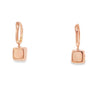 Aretes femeninos en oro de 14K con diamantes de 0.07 ct, brillo sutil
