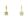Aretes de oro amarillo de 14K con diamantes de 0.07 ct, elegancia sutil