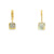 Aretes de oro amarillo de 14K con diamantes de 0.07 ct, elegancia sutil