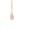 Dije de oro de 14K con diamante de 0.02 ct y piedra PQP, estilo vibrante