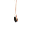 Dije en oro de 14K con diamante de 0.02 ct, estilo clásico