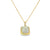 Dije con cadena en oro amarillo de 14K con diamante de 0.02 ct, estilo delicado