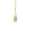 Dije con cadena en oro amarillo de 14K con diamante de 0.02 ct, estilo delicado