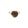 Anillo para dama en oro de 14K con diamante de 0.07 ct, diseño delicado
