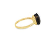 Anillo para dama en oro de 14K con diamante de 0.07 ct, diseño delicado
