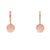 Aretes de oro de 14K con diamantes de 0.07 ct, elegancia discreta