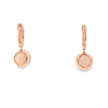 Aretes de oro de 14K con diamantes de 0.07 ct, elegancia discreta